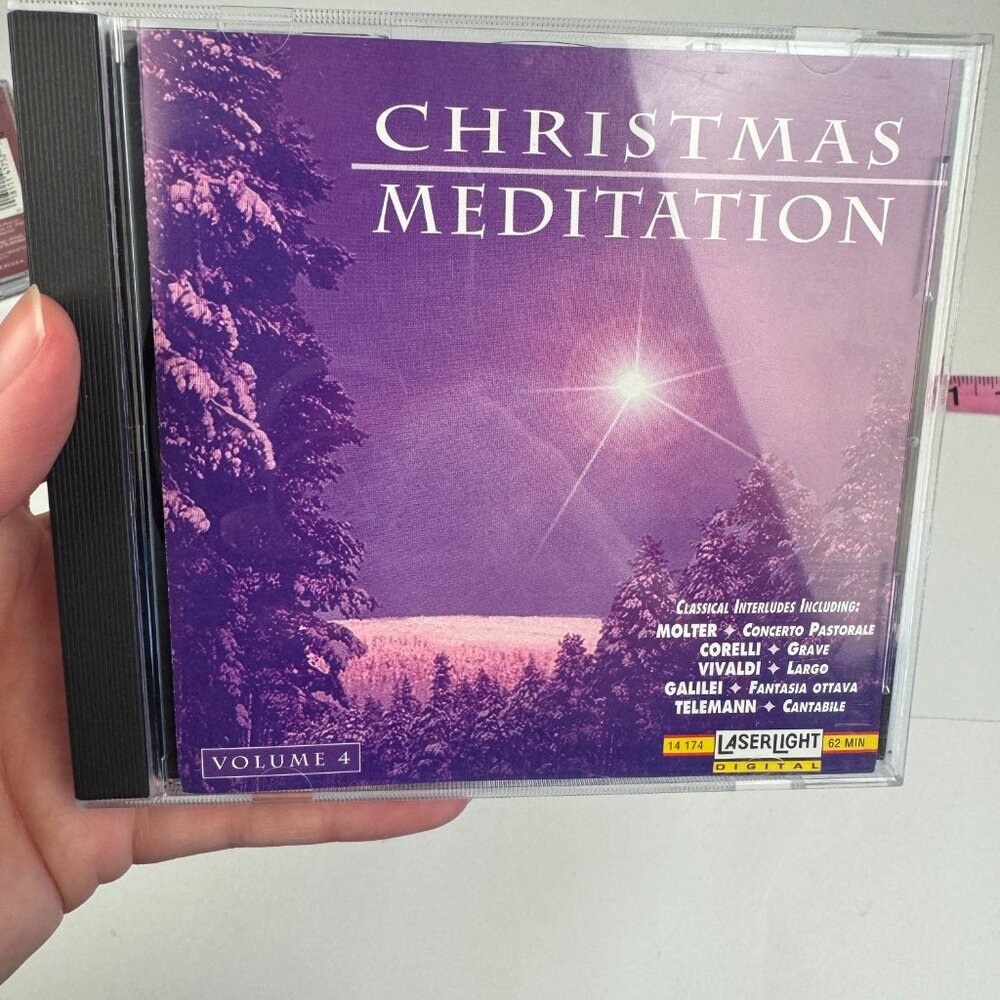 Vtg 1995 Christmas Meditation Volume 4 and‎ 5 Holiday Music CD Made in USA - Picture 5 of 11